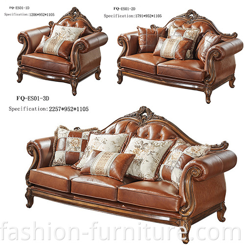 Genuine Leather Sofa Set